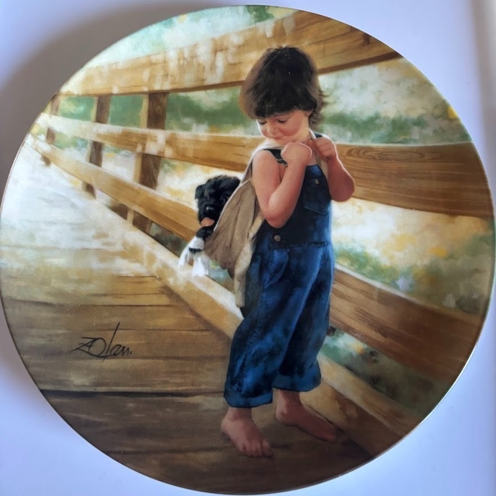 Vintage Pemberton‎ & Oakes Donald Zolan Almost Home Collector Plate 7.5"